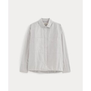 Everlane Boxy Oxford in Black/White, Size Medium, Cotton